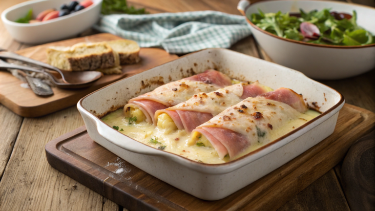 endives à la béchamel et au jambon