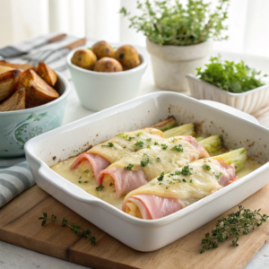 endives à la béchamel et au jambon