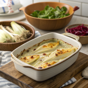 endives à la béchamel et au jambon