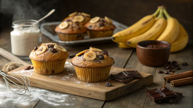 muffins aux bananes chocolat muffins au banane