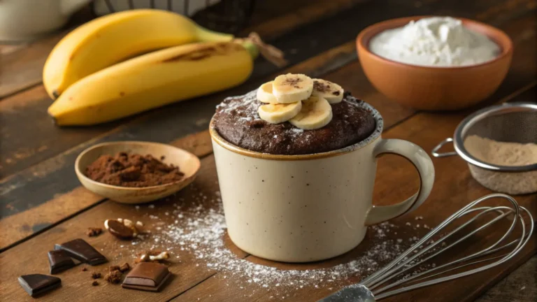 mug cake sans beurre