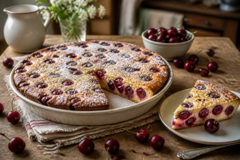 Clafoutis aux cerises moelleux