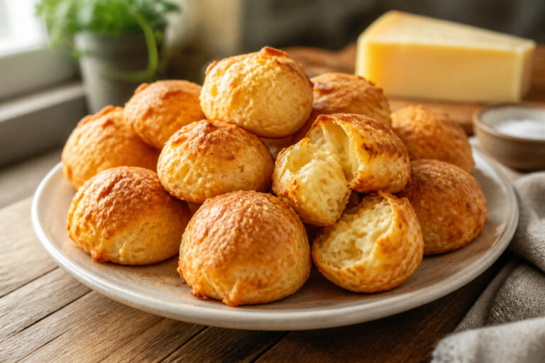 Gougeres au fromage dores et croustillants