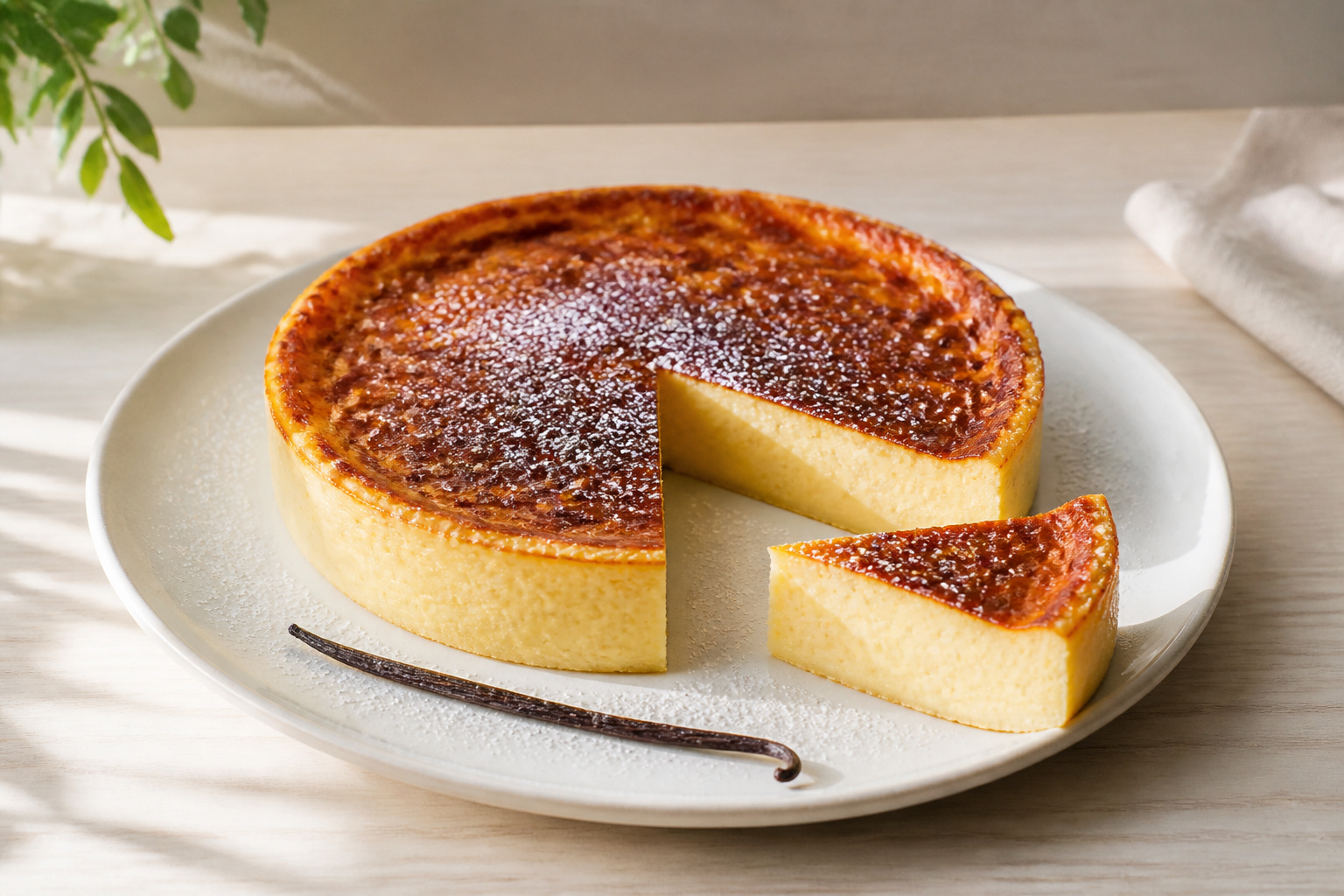 Flan patissier dore et cremeux