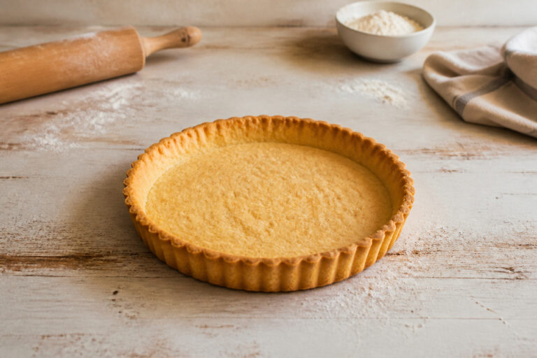 Fond de tarte sablee dore et parfait
