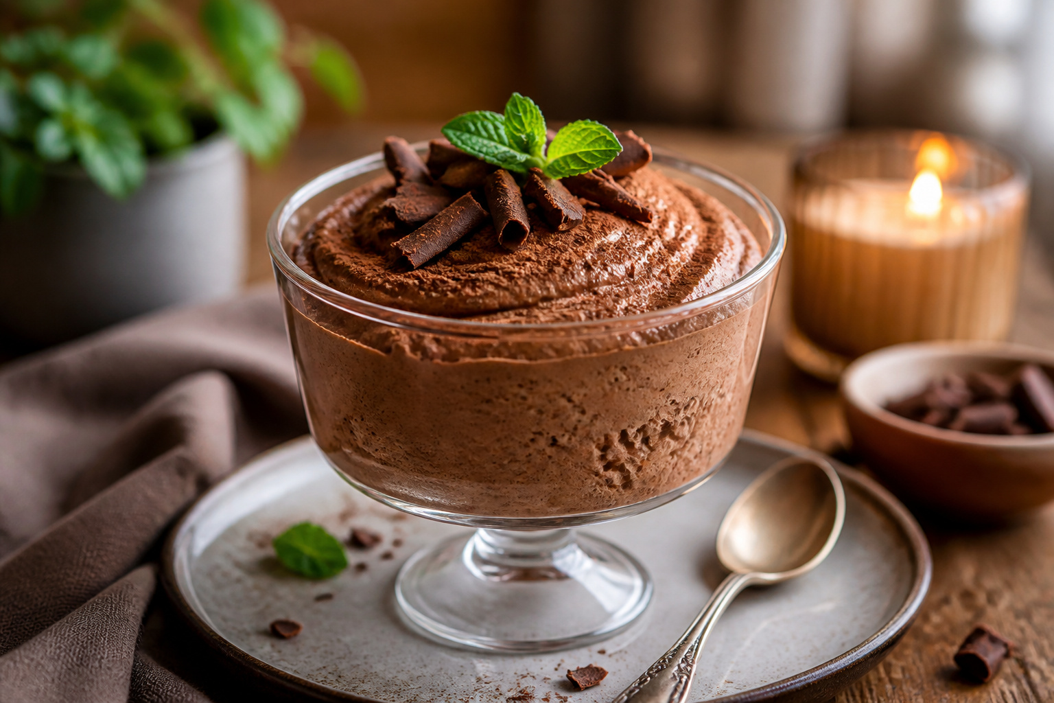 Mousse au chocolat aerienne
